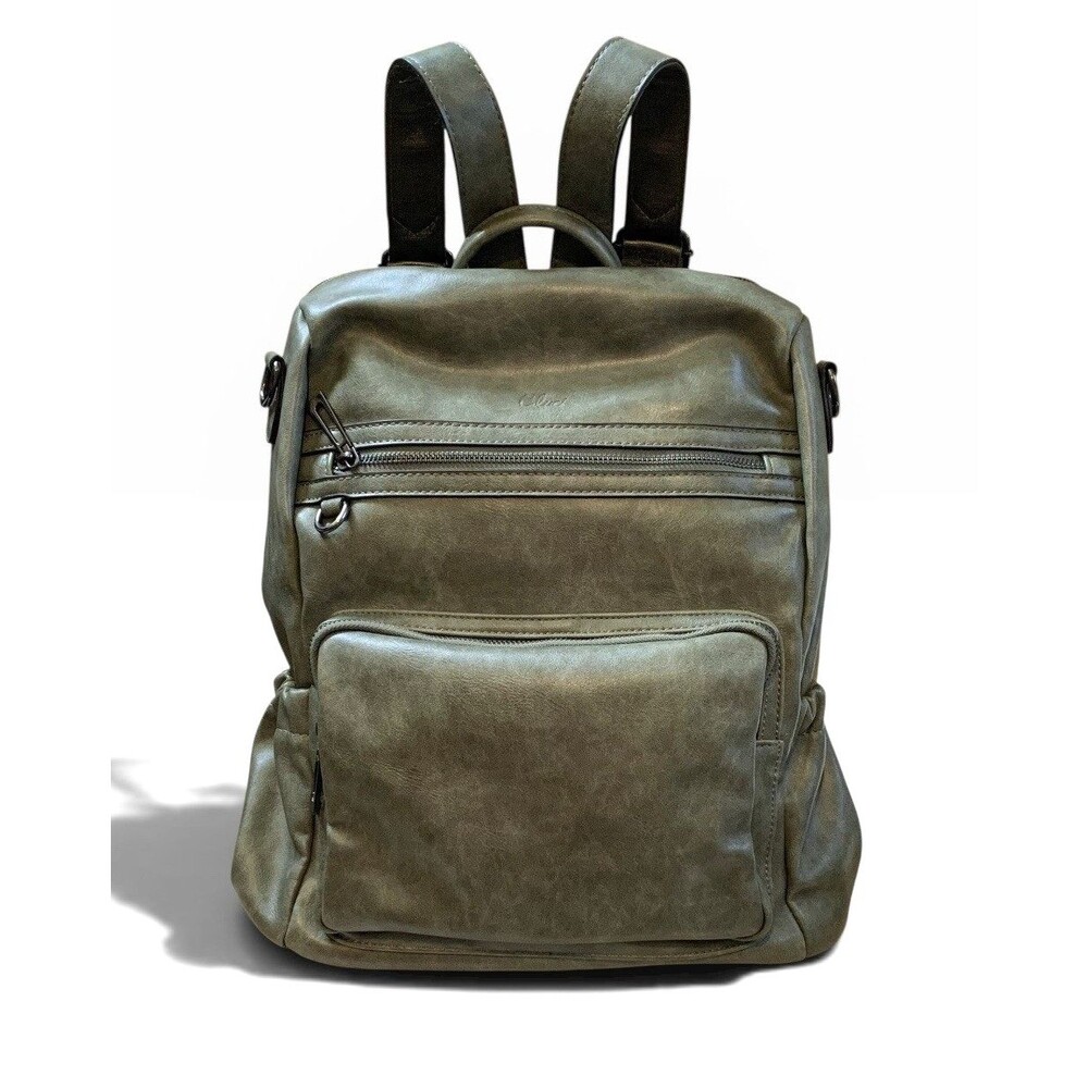 CLUCI Woman Backpack  High Quality PU Leather Multi-Compartment Work, Travel